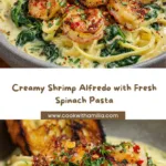 Shrimp Alfredo with Spinach Recipe