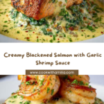 Creamy Blackened Salmon with Shrimp Recipe