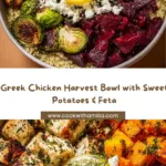 Greek Chicken Harvest Bowl with Cranberries & Feta Recipe