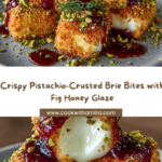 Pistachio-Crusted Brie Bites with Fig Honey Glaze Recipe