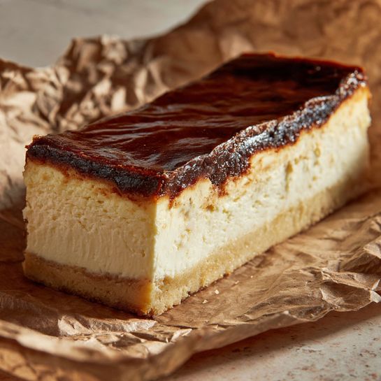 Burnt Basque Cheesecake (Loaf Pan Version) Recipe - Recipe Image