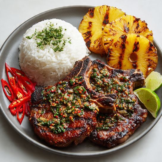 Tropical Jerk Pork Chops Recipe - Recipe Image
