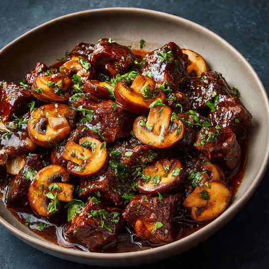 Beef Tips with Mushrooms Recipe - Recipe Image