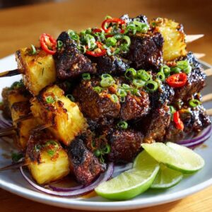 Spicy Pineapple and Jerk Chicken Skewers Recipe
