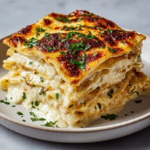 Garlic Butter Shrimp Scampi Lasagna Recipe