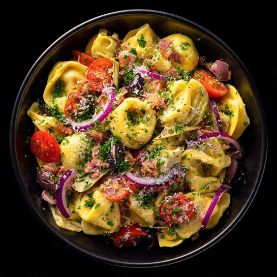 Mediterranean Tortellini Salad with Artichokes & Olives Recipe