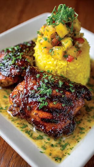 Caribbean Jerk Chicken with Pineapple Salsa Recipe