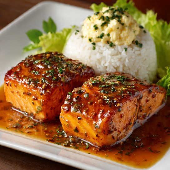 Cajun Honey Butter Salmon Recipe - Recipe Image
