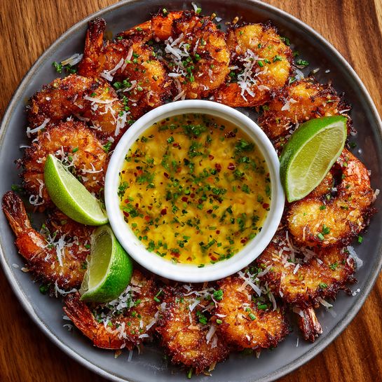 Coconut Shrimp with Lime Chili Dip Recipe - Recipe Image