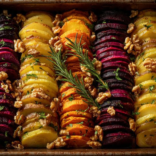 ake with Cranberry-Honey Glaze & Walnuts Recipe - Recipe Image