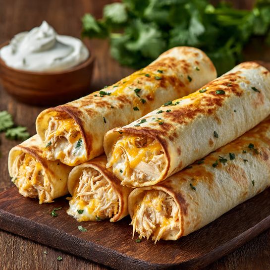 Homemade Chicken Taquitos Recipe - Recipe Image
