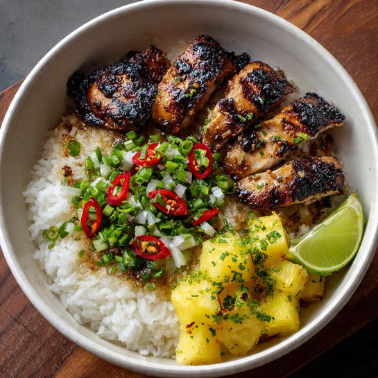 Caribbean Jerk Chicken with Pineapple Salsa Recipe