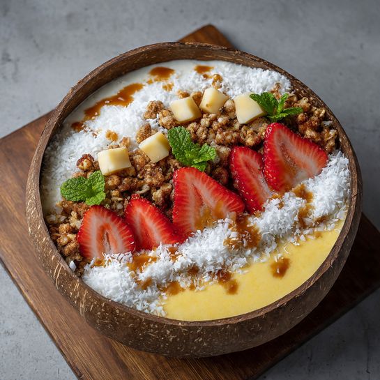 Coconut Pineapple Smoothie Bowl Recipe - Recipe Image
