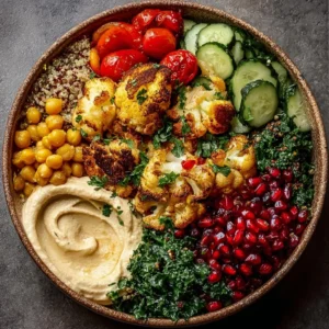 Roasted Cauliflower & Chickpea Tahini Bowl Recipe