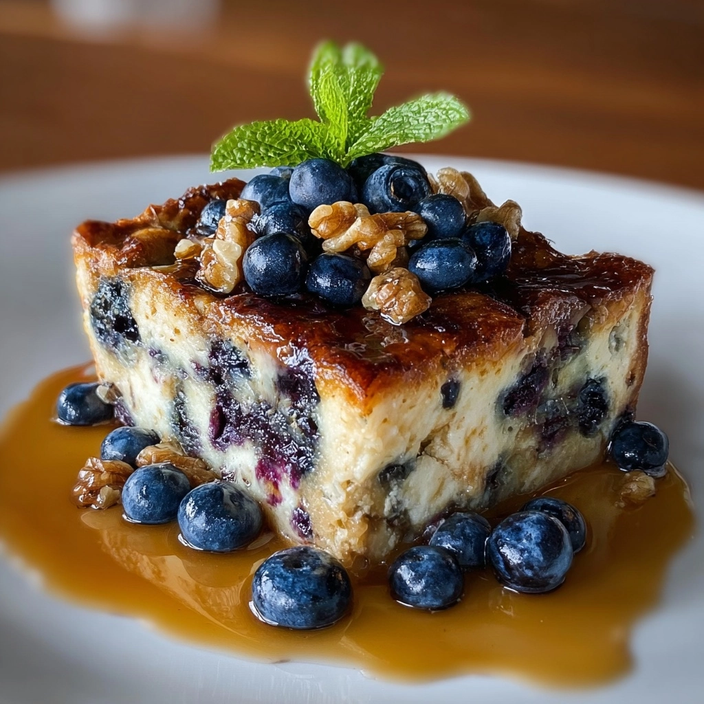 Blueberry Walnut Cottage Cheese Breakfast Bake Recipe