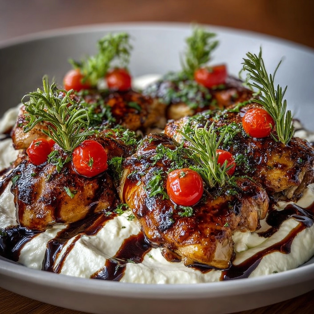 Honey Balsamic Chicken with Burrata Recipe