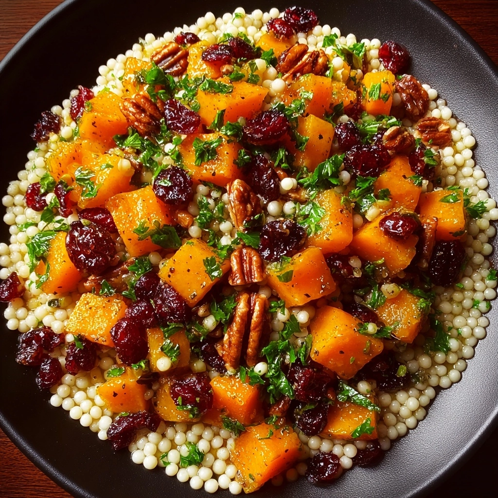 Honey Autumn Pearl Couscous Salad Recipe