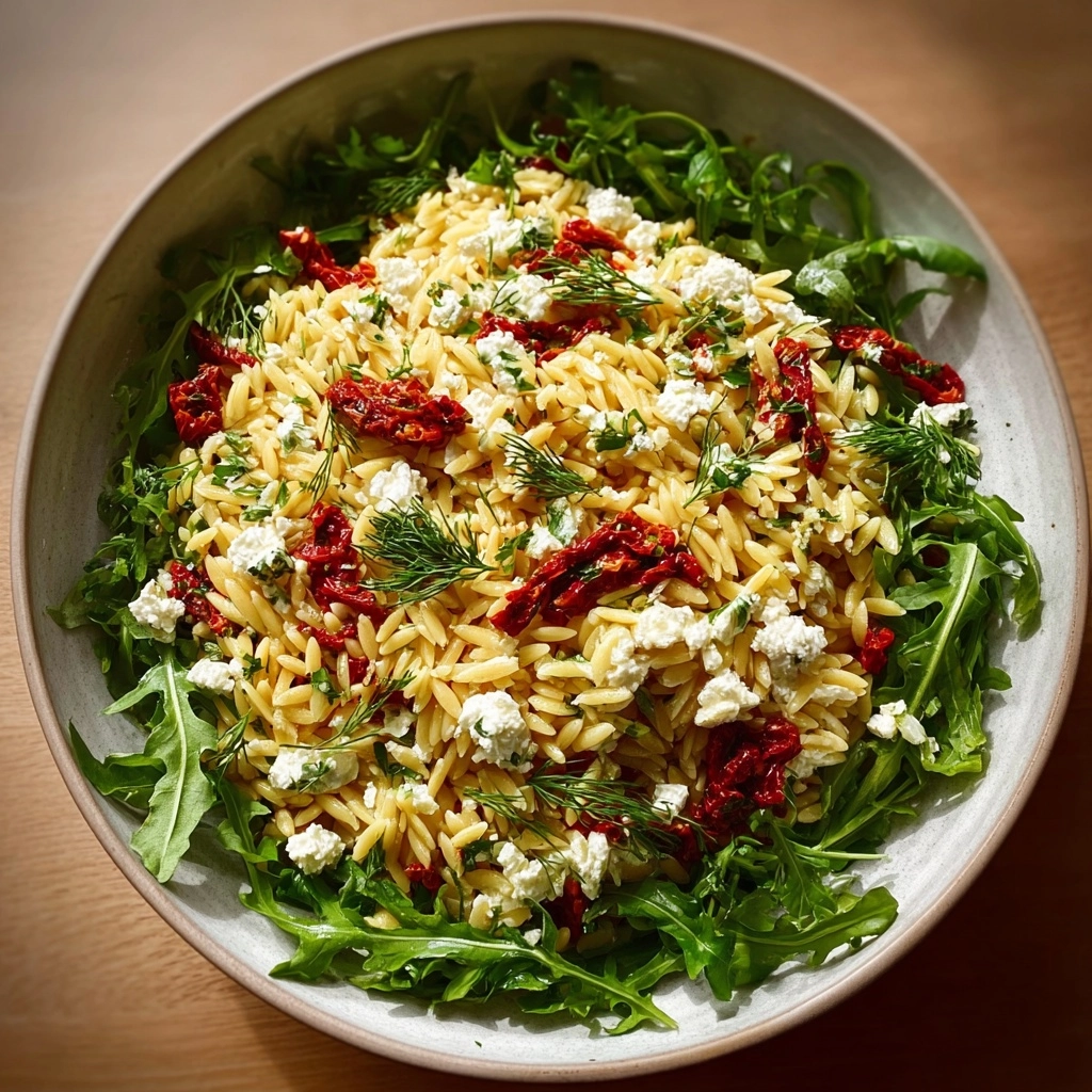 Feta Arugula Orzo with Greek Yogurt and Dill Recipe - Recipe Image