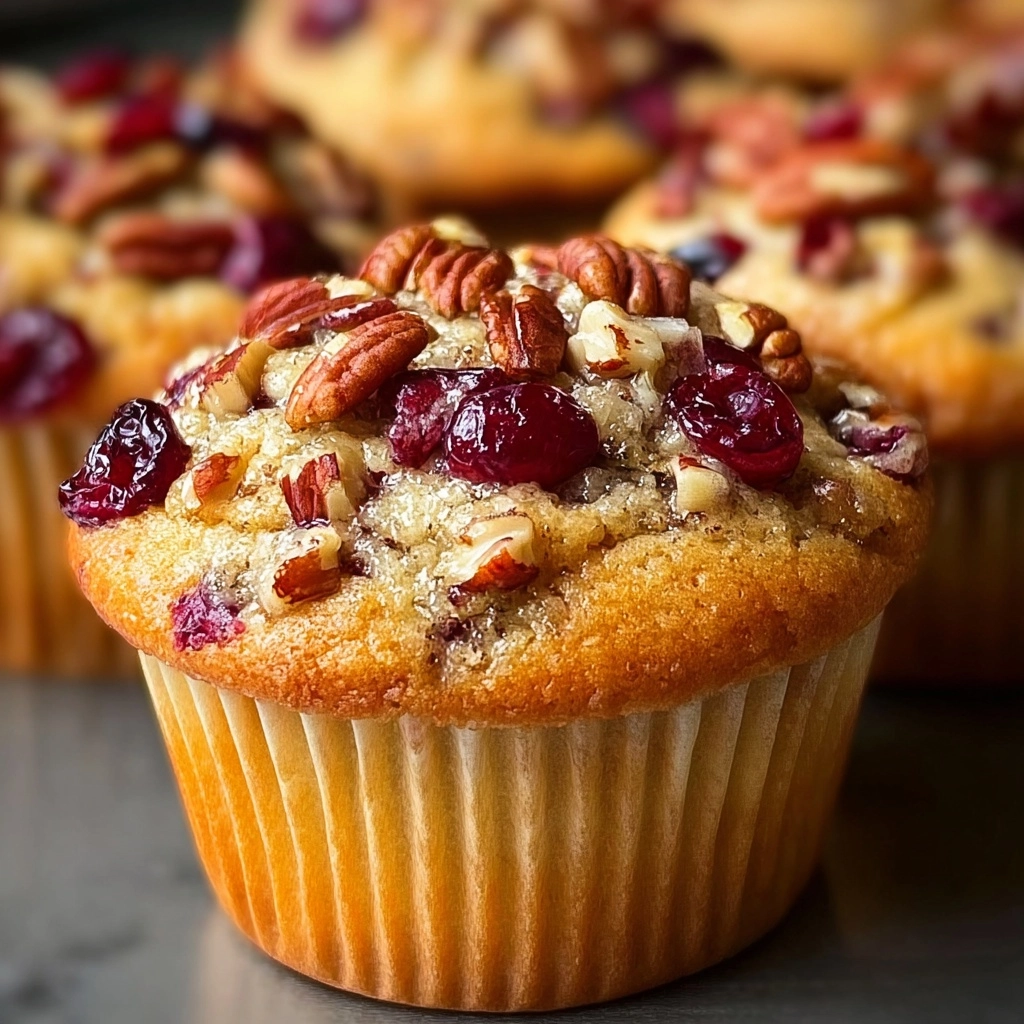 Cranberry, Orange, and Pecan Muffins Recipe - Recipe Image