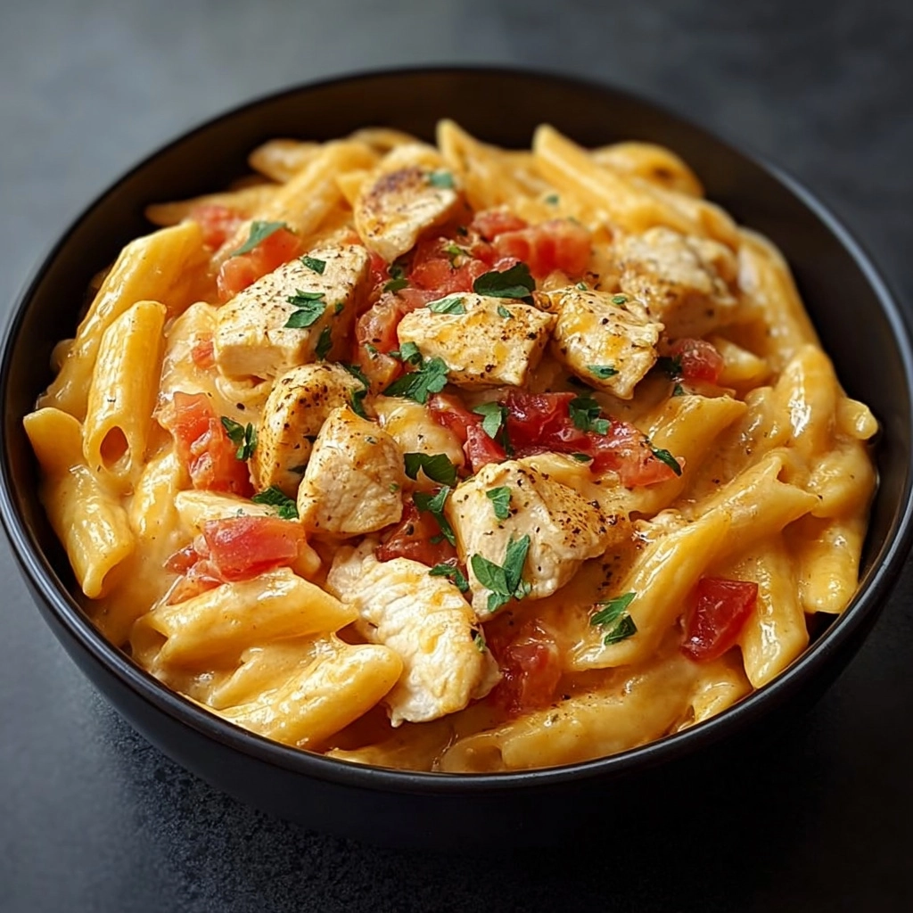Velveeta Rotel Chicken Rotini Recipe - Recipe Image