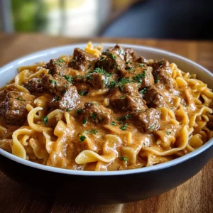Creamy Velveeta Beef & Bowtie Pasta Recipe