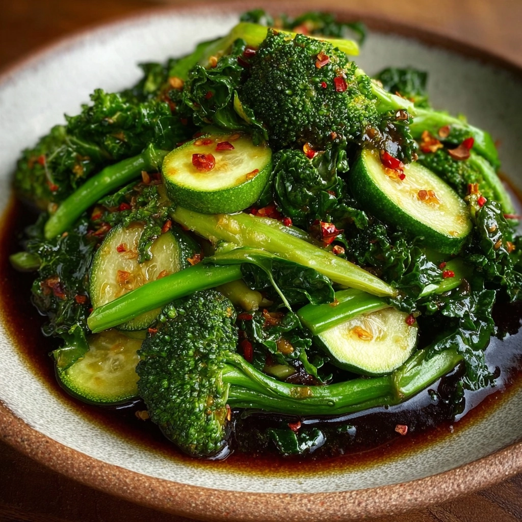 All the Greens with Garlic Sauce Recipe - Recipe Image