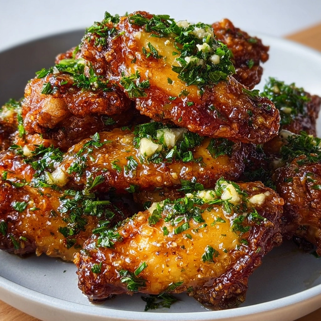 Air Fryer Honey Garlic Wings Recipe 2 Air Fryer Honey Garlic Wings Recipe - Recipe Image