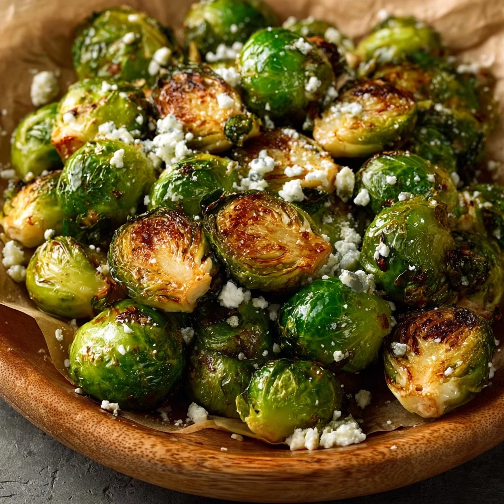 Honey Roasted Brussels Sprouts with Cheese Recipe