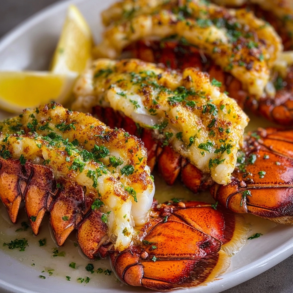 Garlic Butter Baked Lobster Tails Recipe