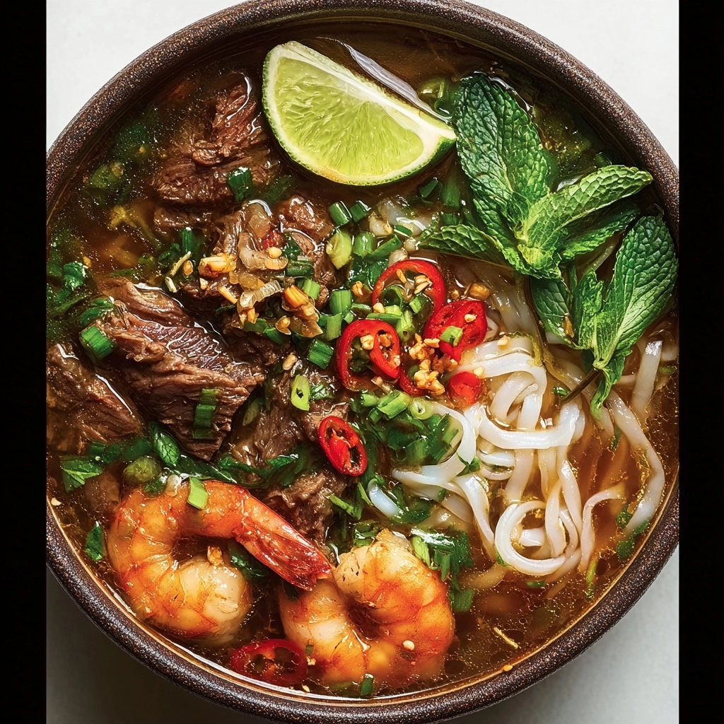Spicy Oxtail & Shrimp Pho Recipe - Recipe Image