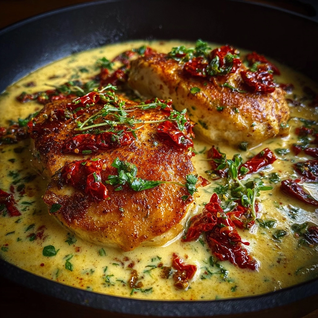 Creamiest Chicken with Sun-Dried Tomatoes Recipe