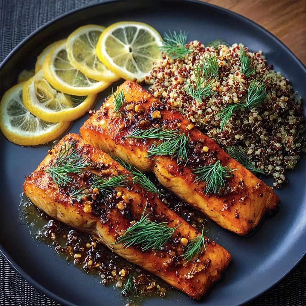 Lemon Dill Salmon with Quinoa Recipe