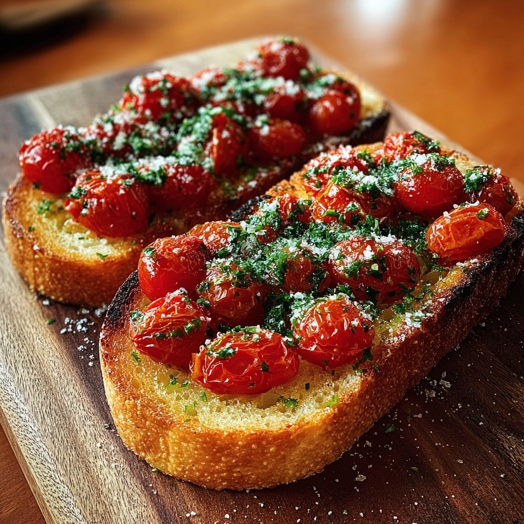 Tomato Basil Garlic Bread Recipe