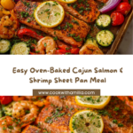 Oven-Baked Cajun Salmon & Shrimp Tray Recipe