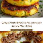 Mashed Potato Pancakes with Meat Filling Recipe