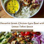 Greek Chicken Gyro Bowl with Lemon Tahini Sauce Recipe