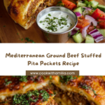 Mediterranean Ground Beef Stuffed Pita Pockets Recipe