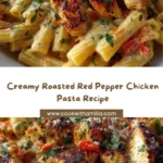 Creamy Roasted Red Pepper Chicken Pasta Recipe