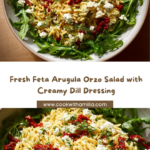 Feta Arugula Orzo with Greek Yogurt and Dill Recipe