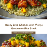 Honey Lime Chicken & Mango Guacamole Rice Stack Recipe