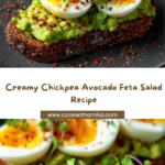 Creamy Chickpea Avocado Feta Salad Recipe