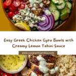 Greek Chicken Gyro Bowls with Lemon Tahini Sauce Recipe