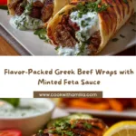 Greek Beef Wraps with Minted Feta Sauce Recipe