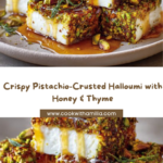 Pistachio-Crusted Halloumi with Honey and Thyme Recipe