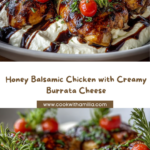 Honey Balsamic Chicken with Burrata Recipe