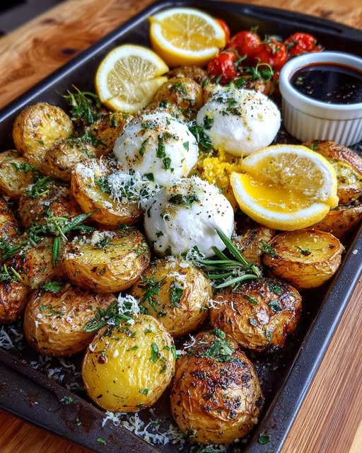 ard with Garlic Herb Oil & Parmesan Snow Recipe