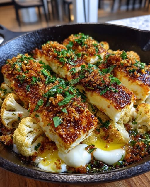 Garlic Butter Drizzle & Herb Crunch Recipe - Recipe Image