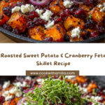 Roasted Sweet Potato & Cranberry Feta Skillet Recipe