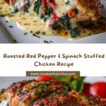 Roasted Red Pepper, Spinach, and Mozzarella Stuffed Chicken Recipe