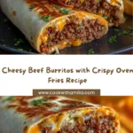 Cheesy Beef Burritos with Fries Recipe